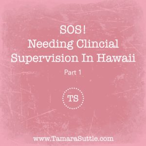 SOS! Needing Clinical Supervision Part 1
