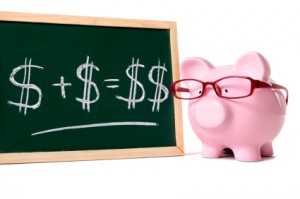 Image of Piggy Bank w Blackboard