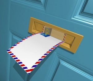 Image of Letter in Letterbox