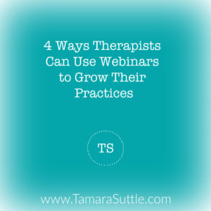 Badge for 4 Ways Therapists Can Use Webinars to Grow Their Practices