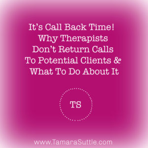 It's Call Back Time!